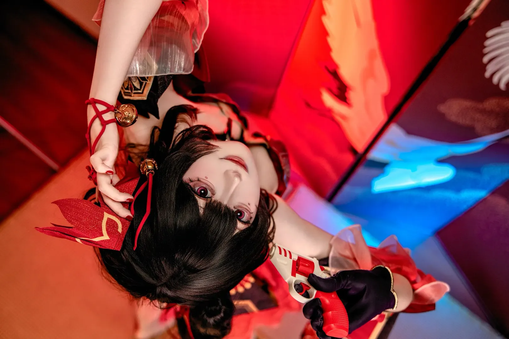 【花火cos】俯拍视角下的红蓝撞色瞬间