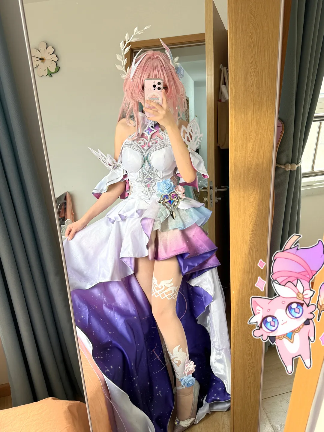 【昔涟cos】崩坏星穹铁道 拉钩约定与这套婚纱质感试衣