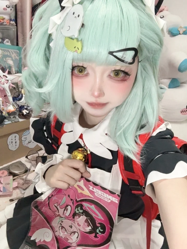【千夏cos】绝区零女仆装拆箱试衣分享 - 第 3 张