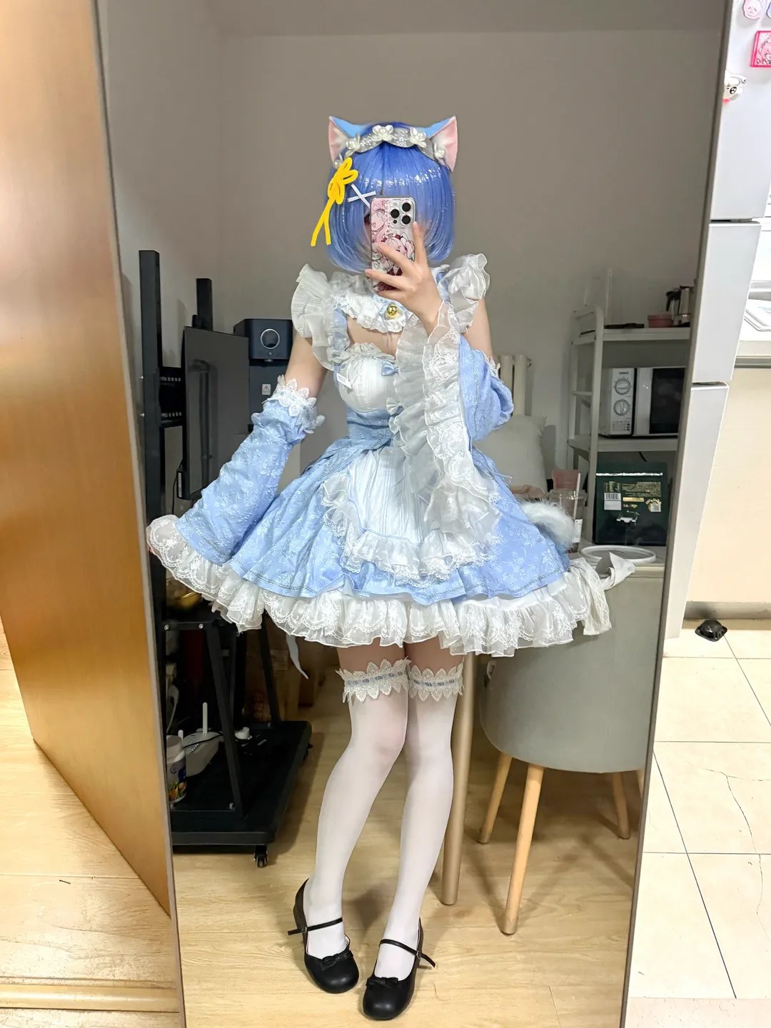 【蕾姆cos】从零开始的异世界生活，猫猫女仆的日常分享 - 第 3 张
