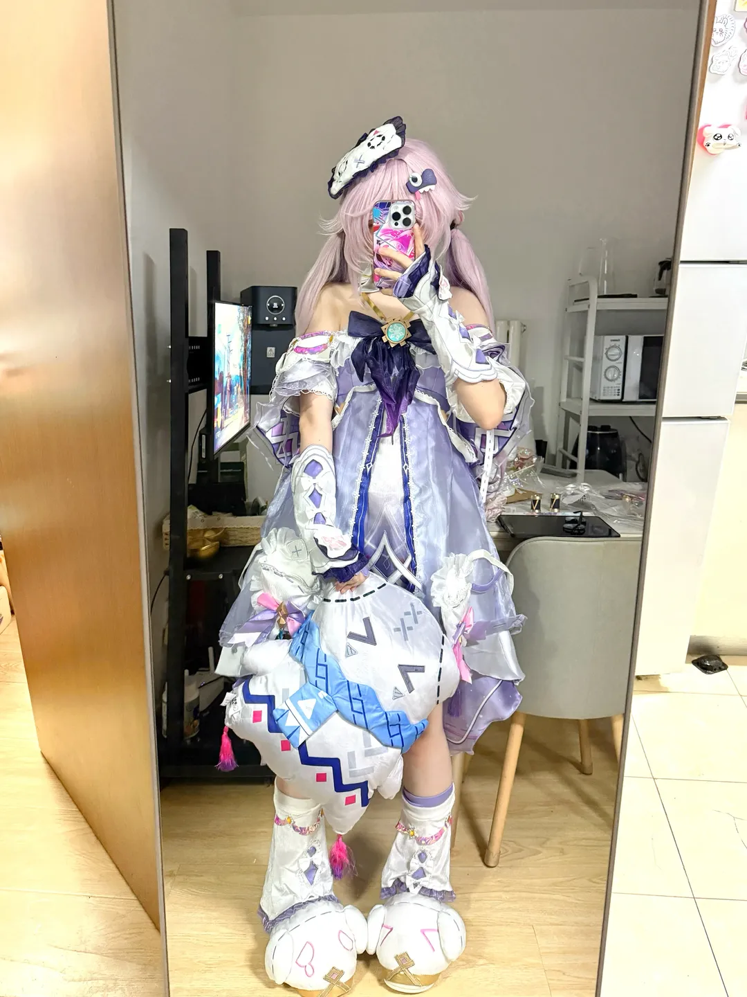 【茜特菈莉cos】原神萌物试衣，亮闪闪布料太戳我 - 第 1 张