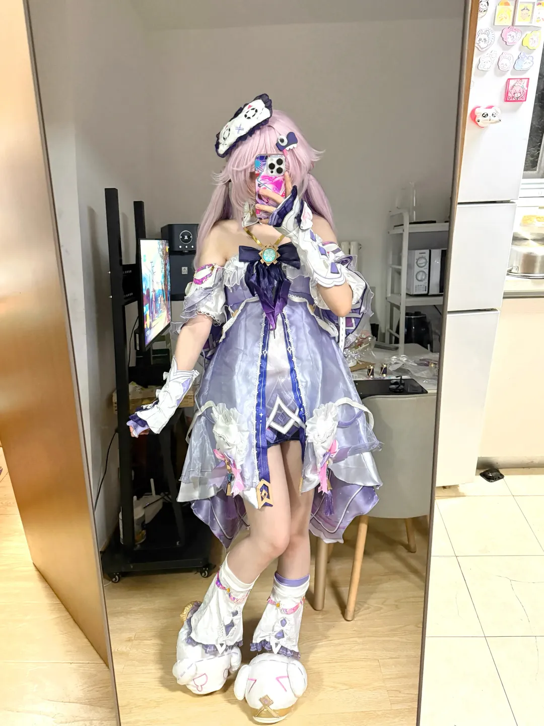 【茜特菈莉cos】原神萌物试衣，亮闪闪布料太戳我