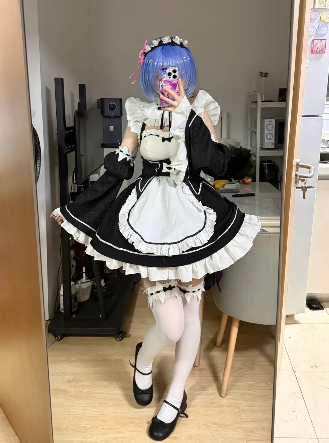 【蕾姆cos】三分这套女仆装绝了，极致还原从零开始的异世界生活 - 第 3 张
