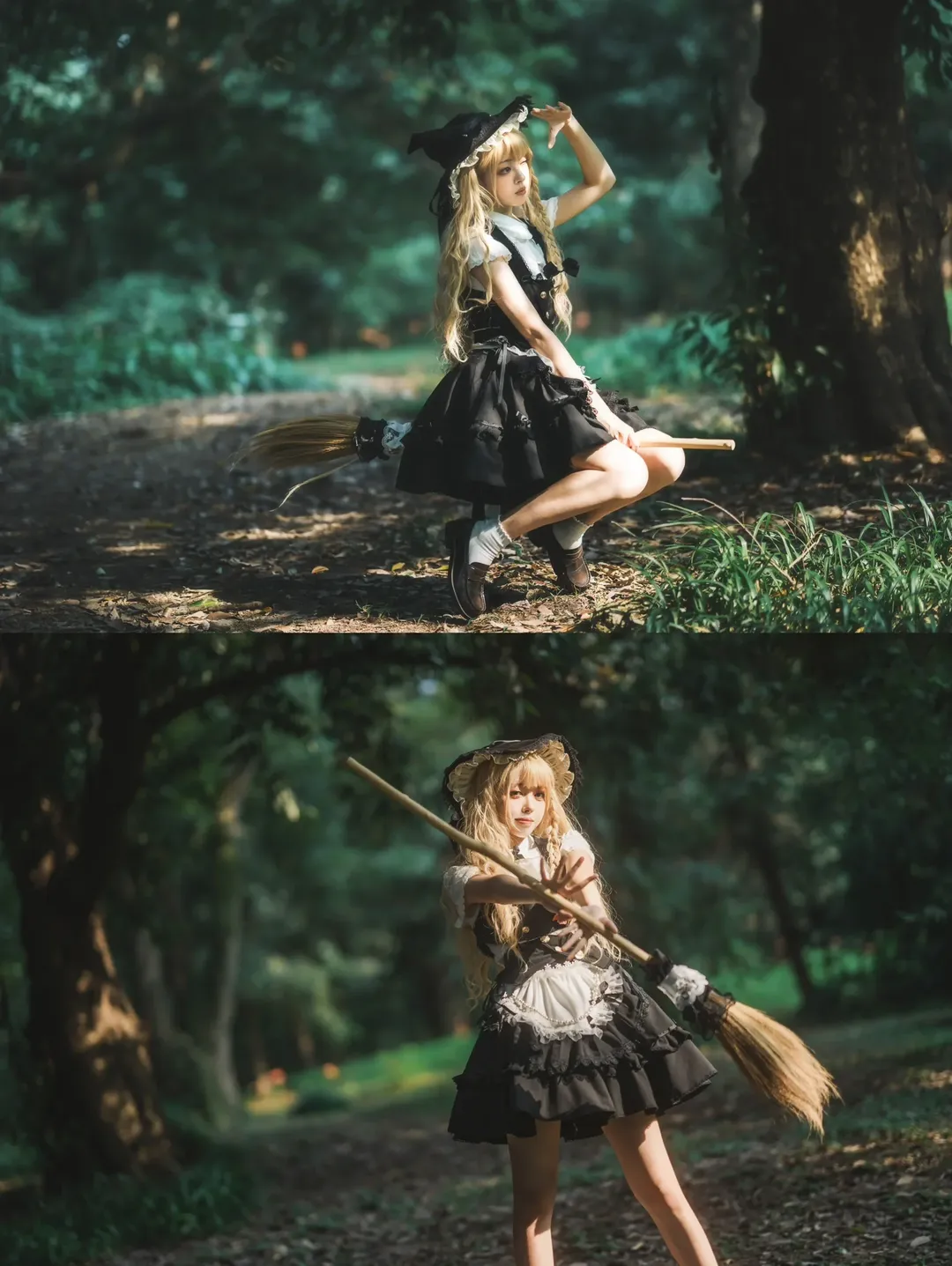 【雾雨魔理沙cos】穿梭林间的魔法使，展现东方project的经典魅力 - 第 1 张