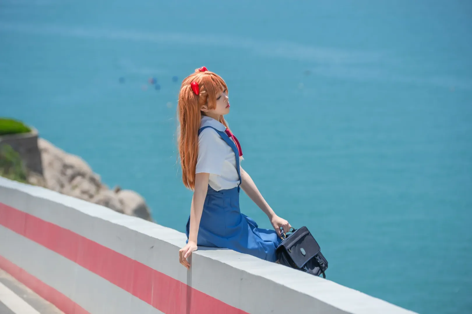 【明日香cos】藍色公路與驕陽下的新世紀福音戰士 - 第 3 張
