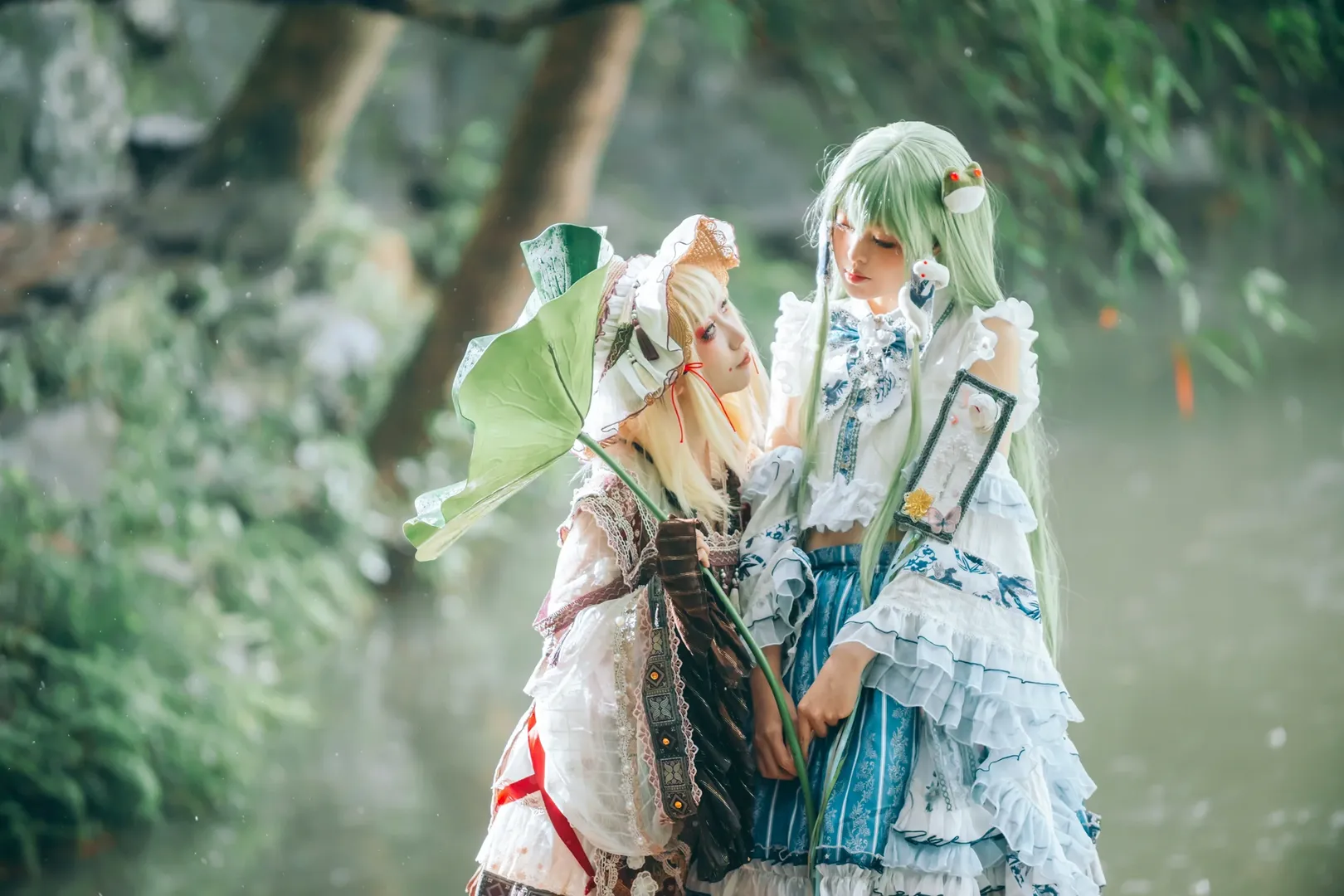 【东风谷早苗cos】东方project雨幕中的守矢与青蛙神 - 第 11 张