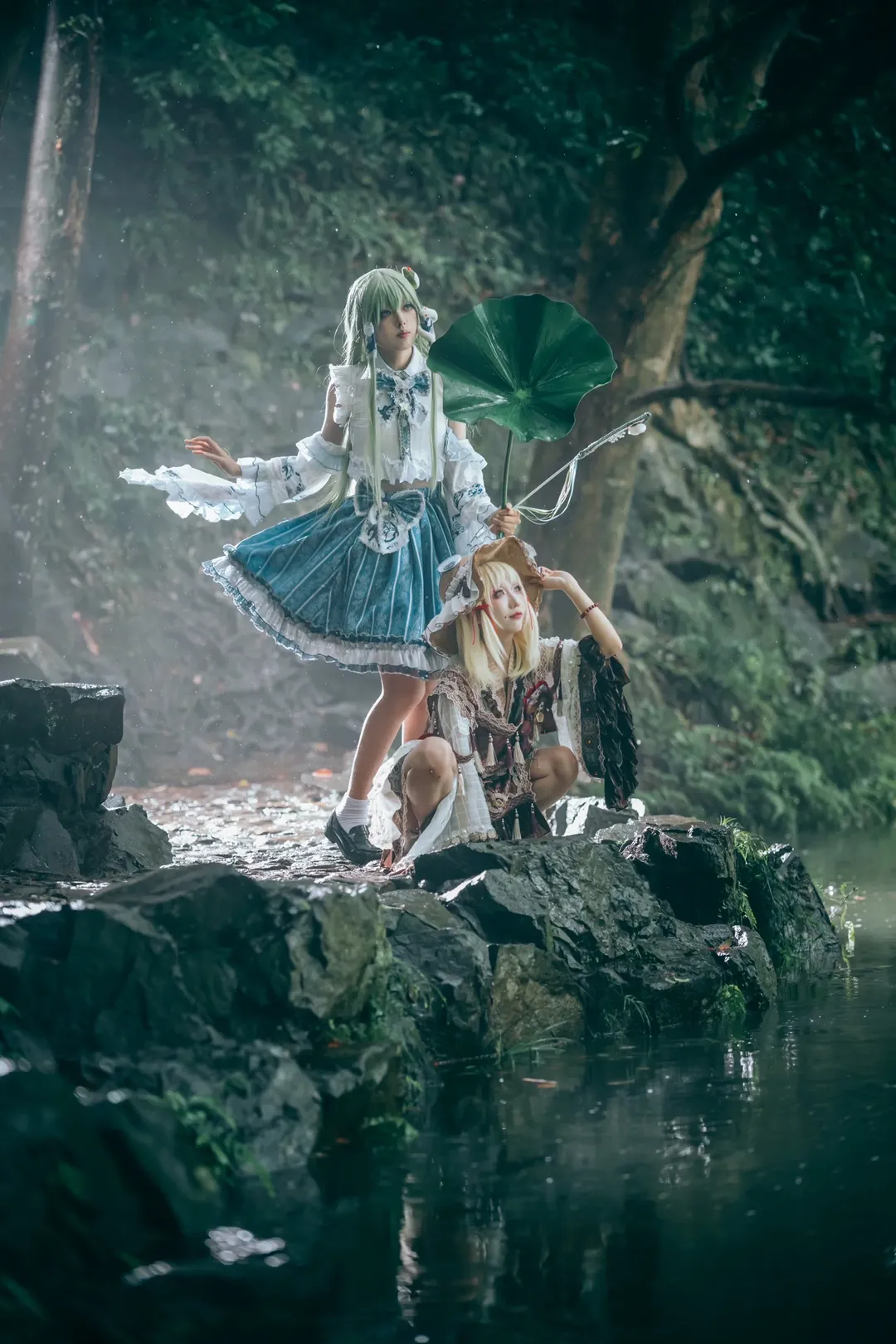 【东风谷早苗cos】东方project雨幕中的守矢与青蛙神 - 第 8 张