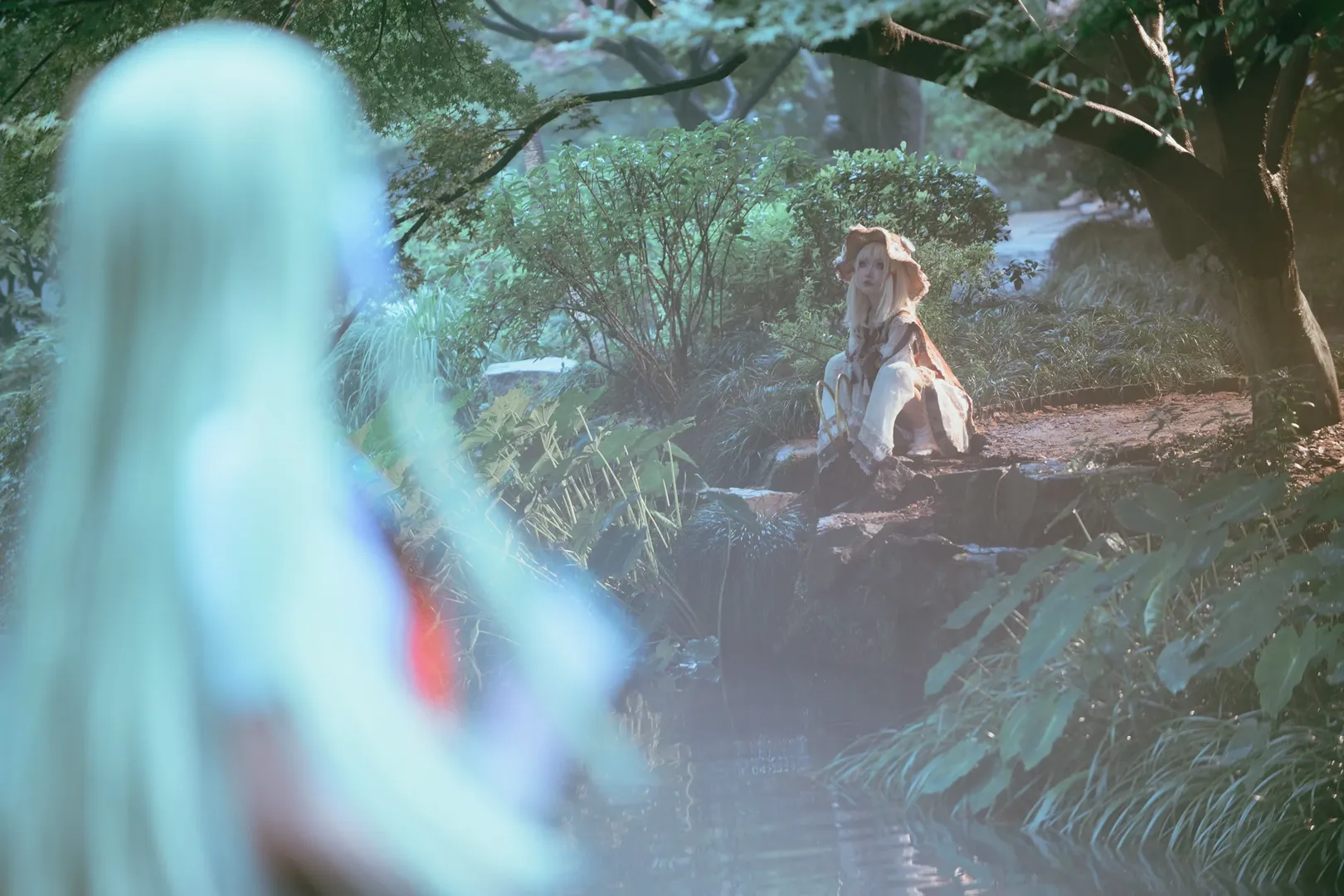 【东风谷早苗cos】东方project雨幕中的守矢与青蛙神 - 第 9 张