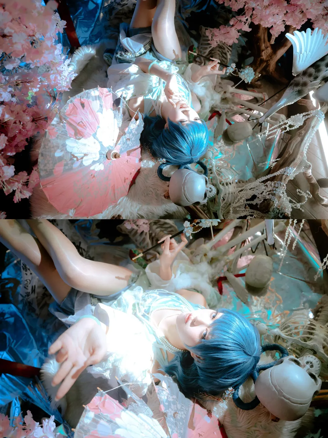 【霍青娥cos】東方project裡的青娥娘娘，荒蕪中盛開的櫻花 - 第 1 張
