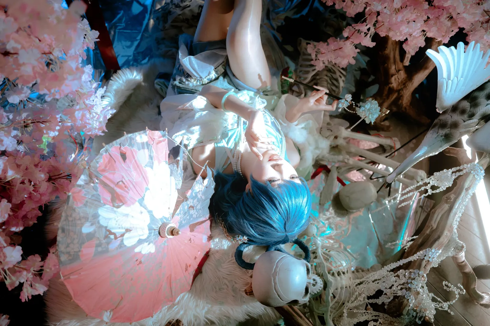 【霍青娥cos】东方project里的青娥娘娘，荒芜中盛开的樱花