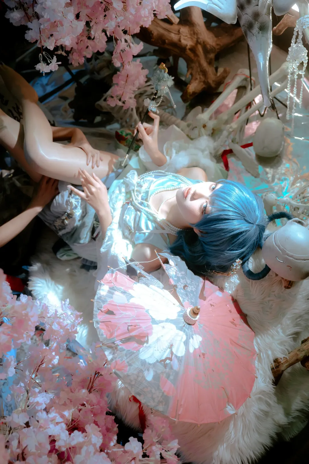 【霍青娥cos】東方project裡的青娥娘娘，荒蕪中盛開的櫻花 - 第 4 張