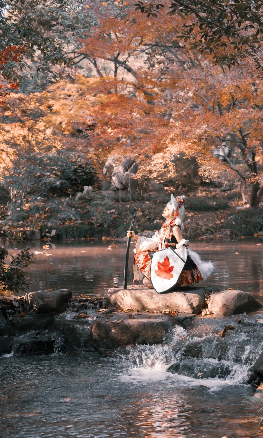 【犬走椛cos】妖怪之山的秋日溪谷巡邏