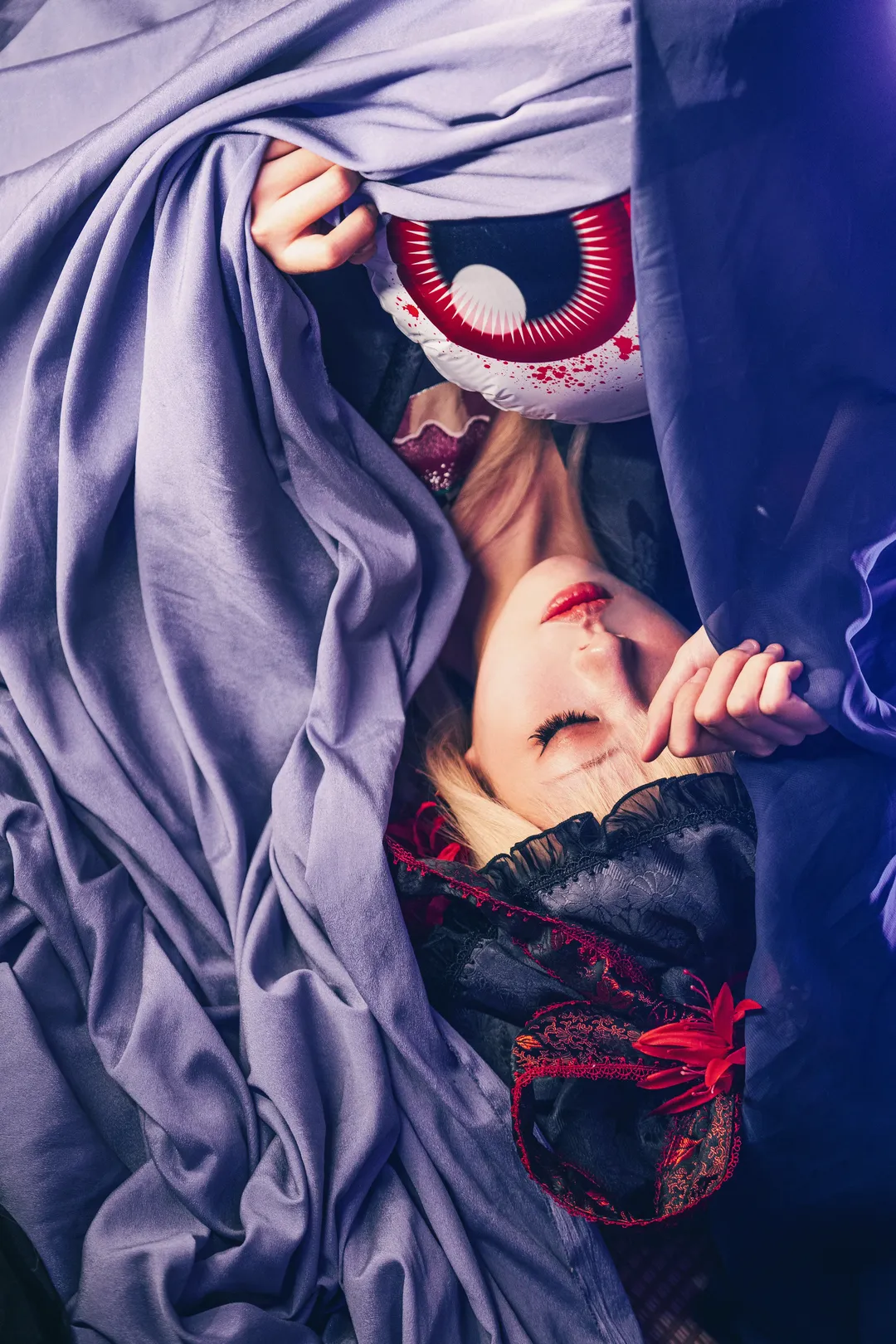 【八雲紫 コスプレ】青紫の布に包まれし隙間妖怪 - 2 枚目