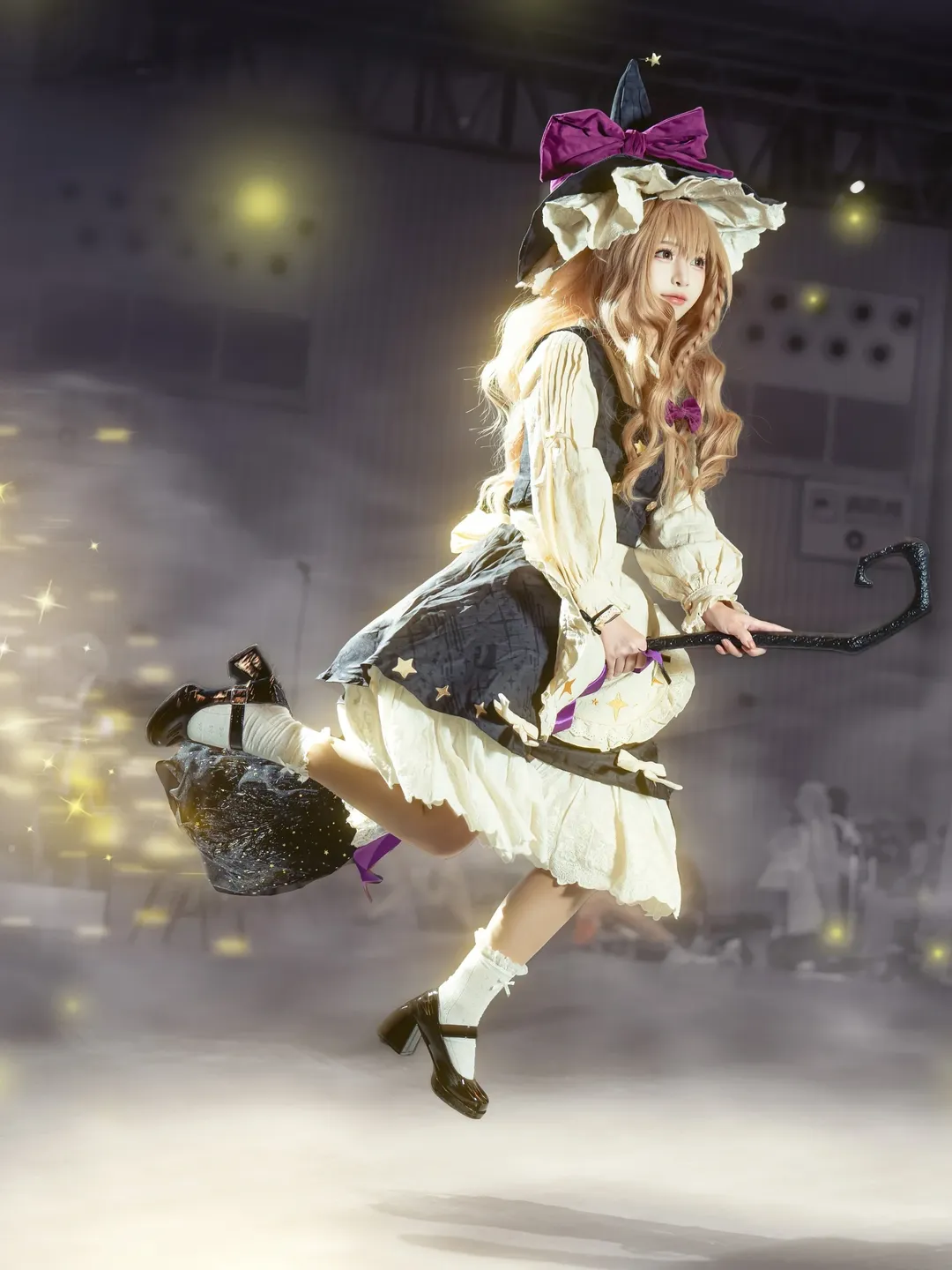 【魔理沙cos】东方project场照，起飞瞬间定格
