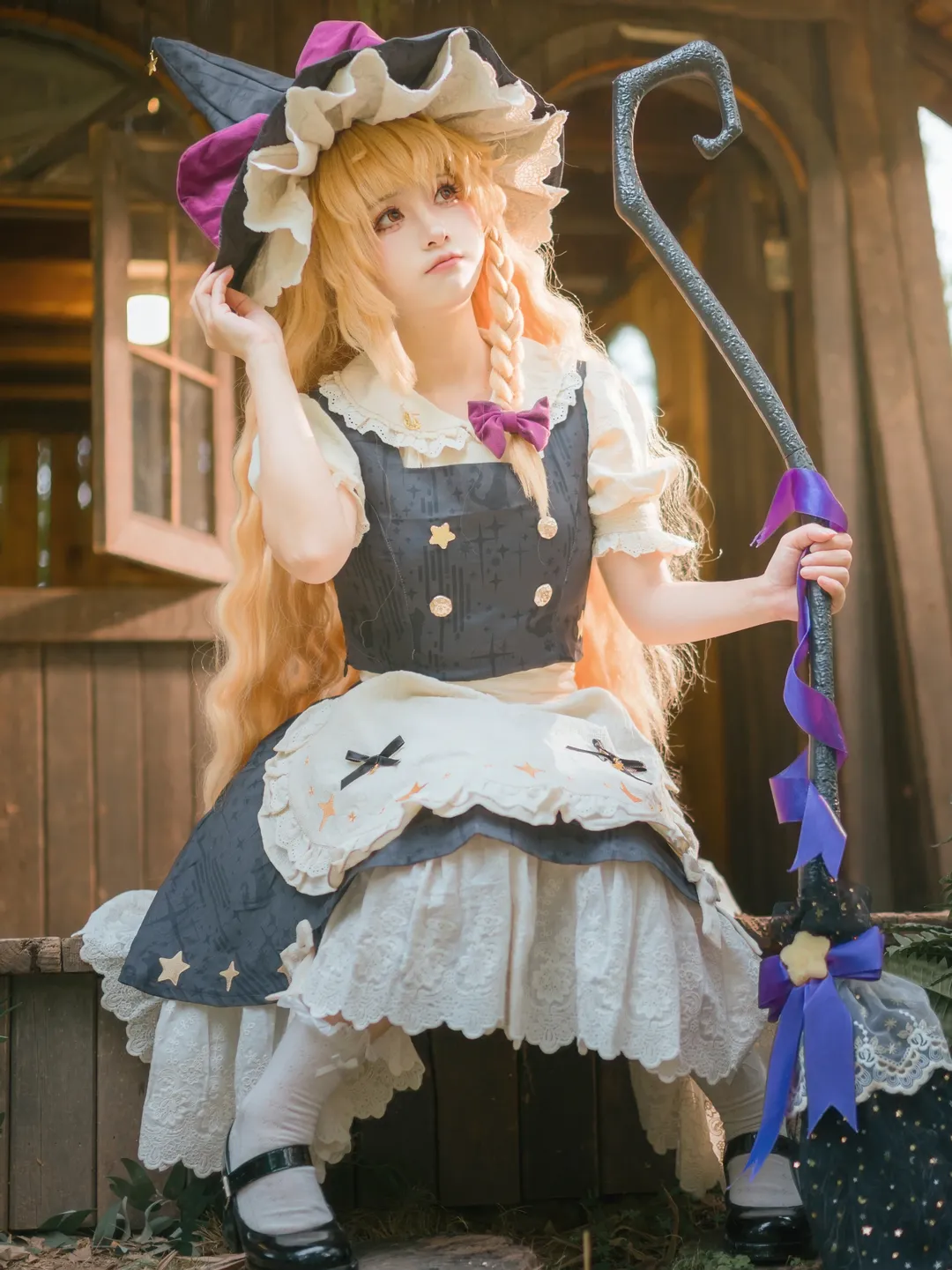 【雾雨魔理沙cos】东方project魔法使在森林中的实体化 - 第 1 张