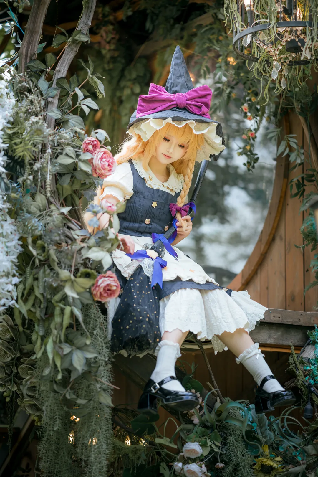 【雾雨魔理沙cos】东方project魔法使在森林中的实体化 - 第 5 张