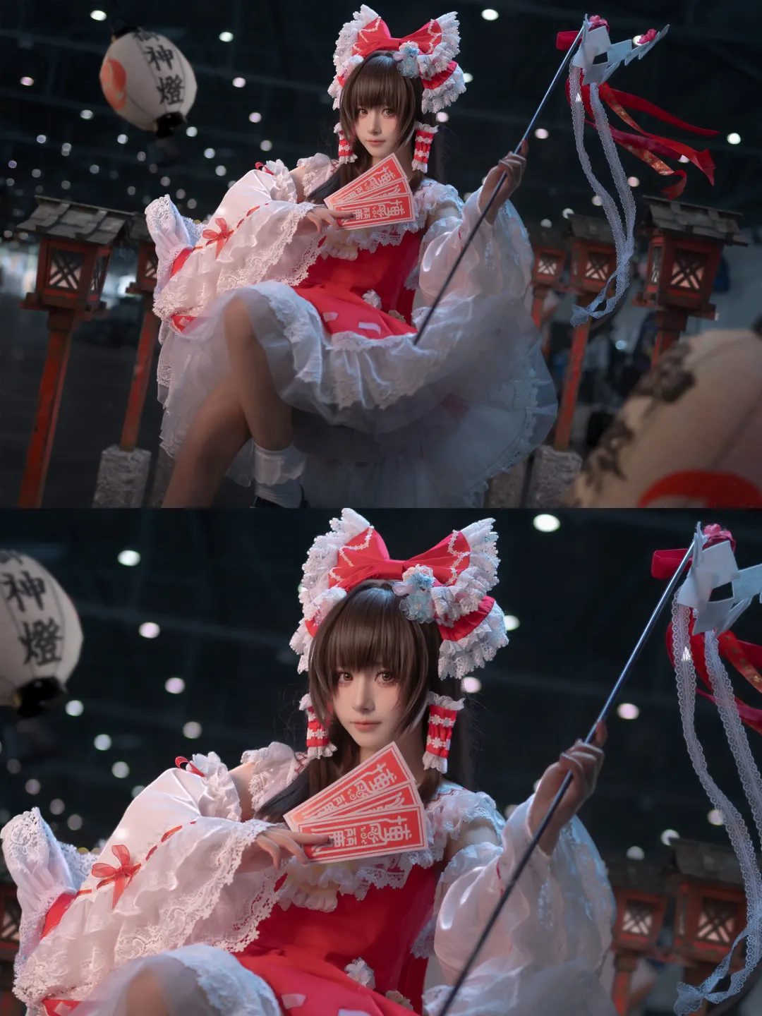 【博麗霊夢コスプレ】東方Project 紅白の巫女、実家で楽しむ二次元の世界 - 1 枚目