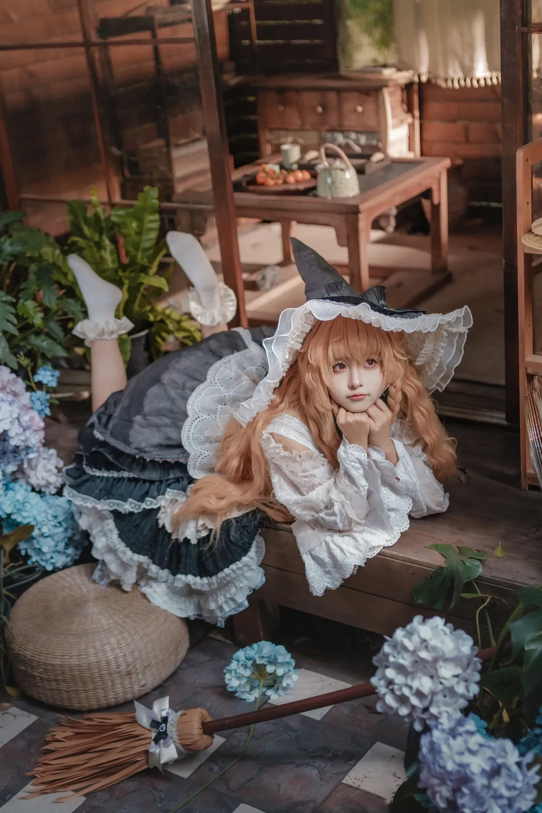 【雾雨魔理沙cos】东方project里的小女巫