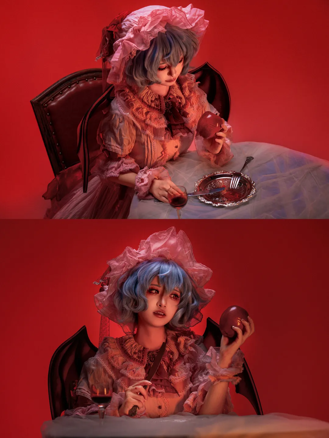 【蕾米莉亚斯卡雷特cos】东方Project红魔馆的暗黑晚宴与慵懒时刻 - 第 1 张