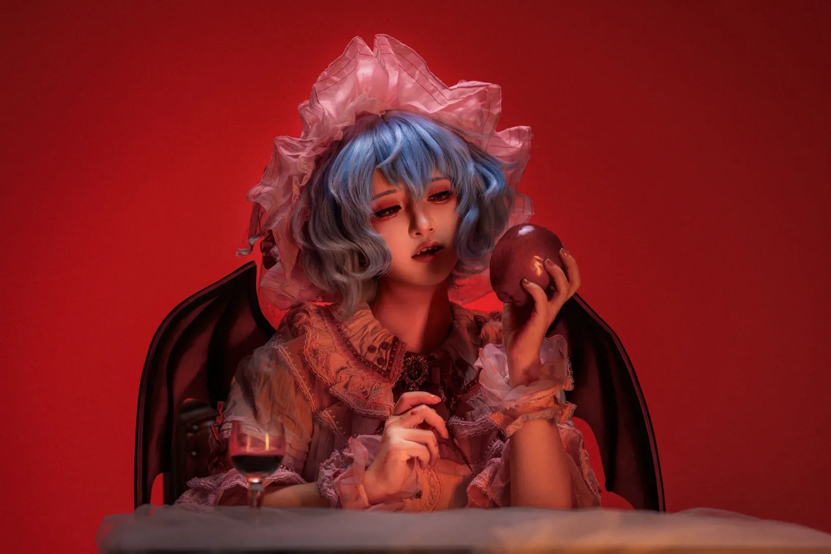 【蕾米莉亚斯卡雷特cos】东方Project红魔馆的暗黑晚宴与慵懒时刻 - 第 4 张