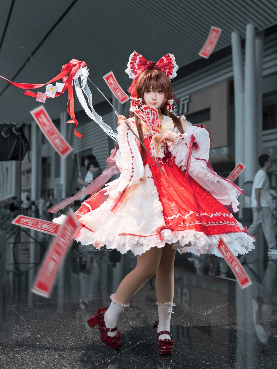 【博丽灵梦cos】红白巫女的经典二设造型