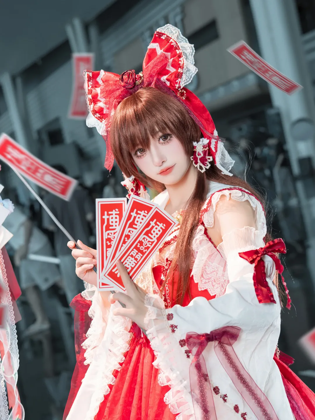 【博丽灵梦cos】红白巫女的经典二设造型 - 第 2 张