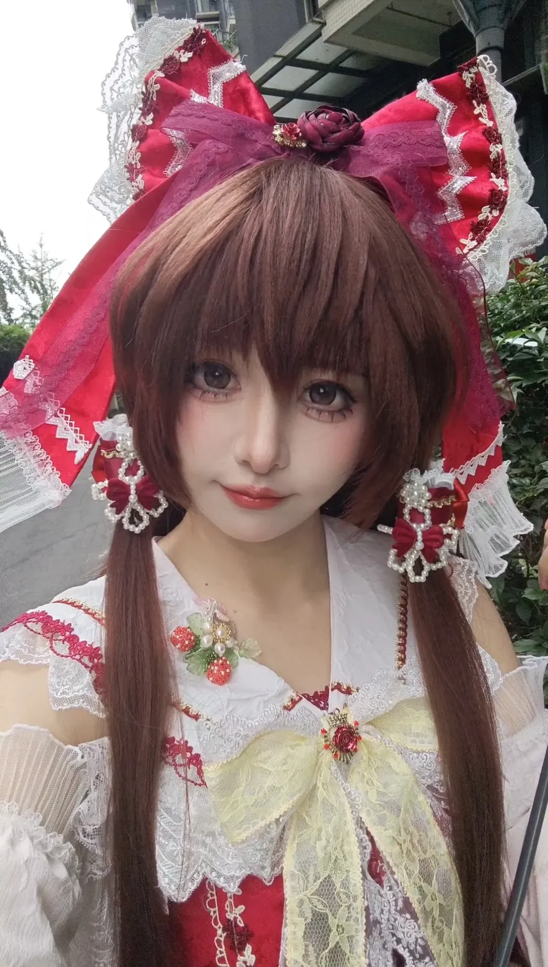 【博丽灵梦cos】东方project红白经典造型实况随拍