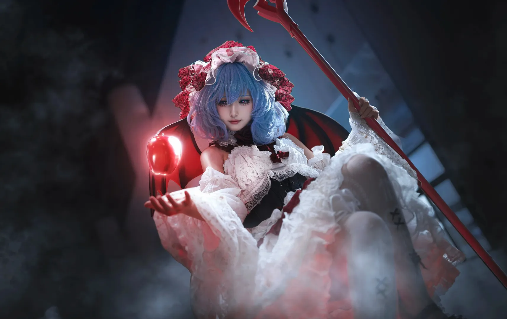 【蕾米莉亚斯卡雷特cos】红魔馆的暗夜魅影，分享这组东方project拍摄记录