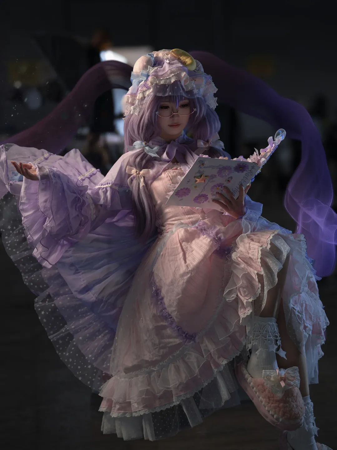 【帕秋莉cos】东方project的魔法使，宅女漫展暗光记录 - 第 1 张