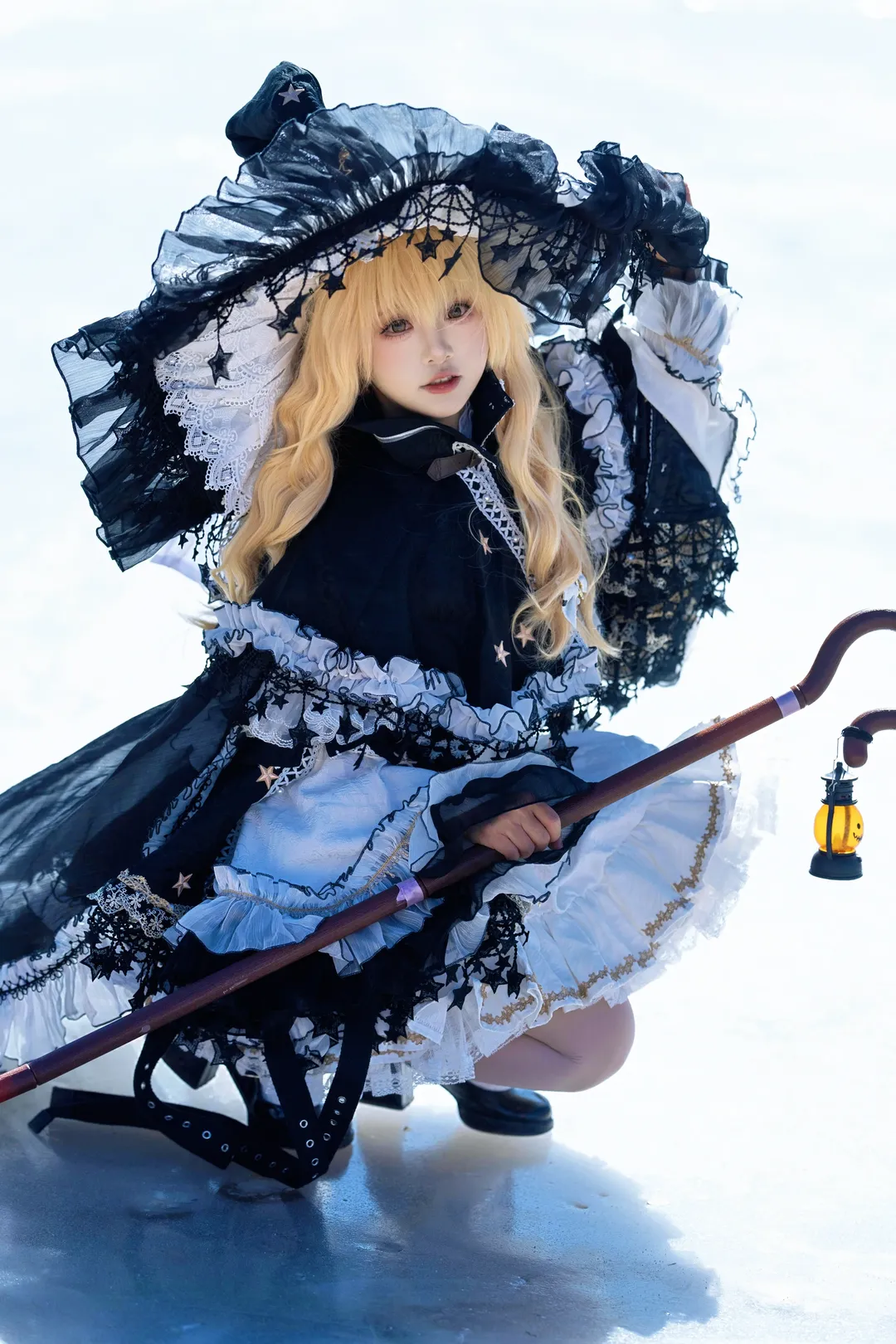 【雾雨魔理沙cos】雪原上的黑白魔法使 - 第 1 张
