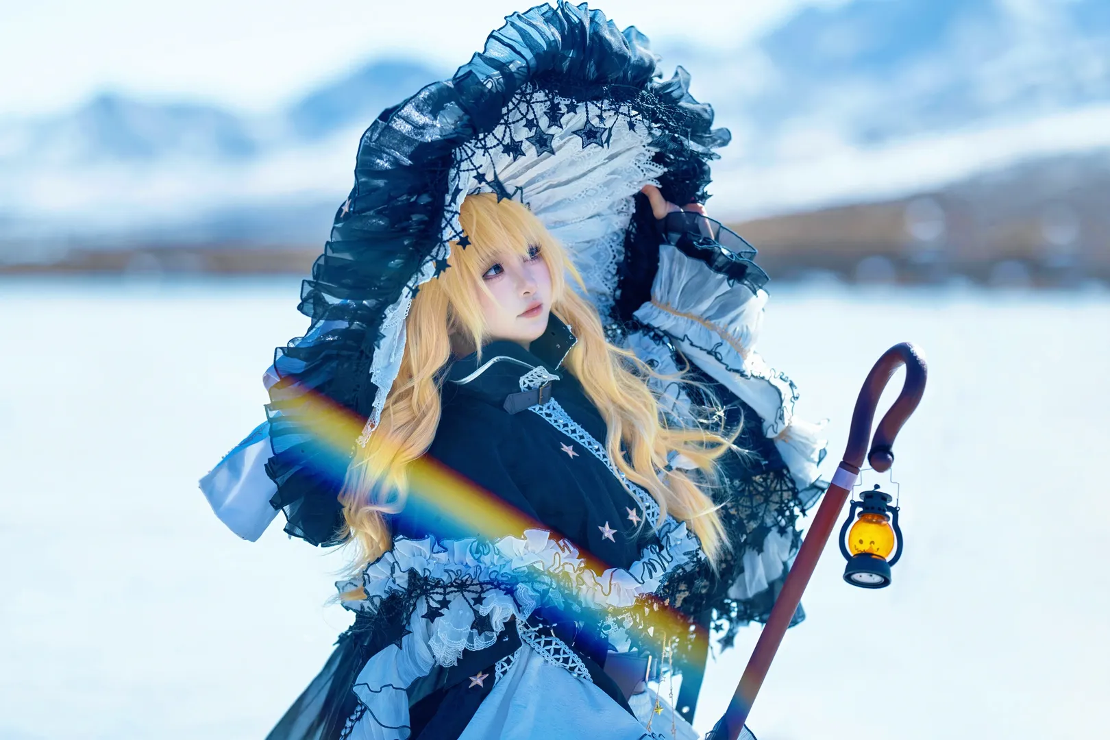 【雾雨魔理沙cos】雪原上的黑白魔法使 - 第 3 张