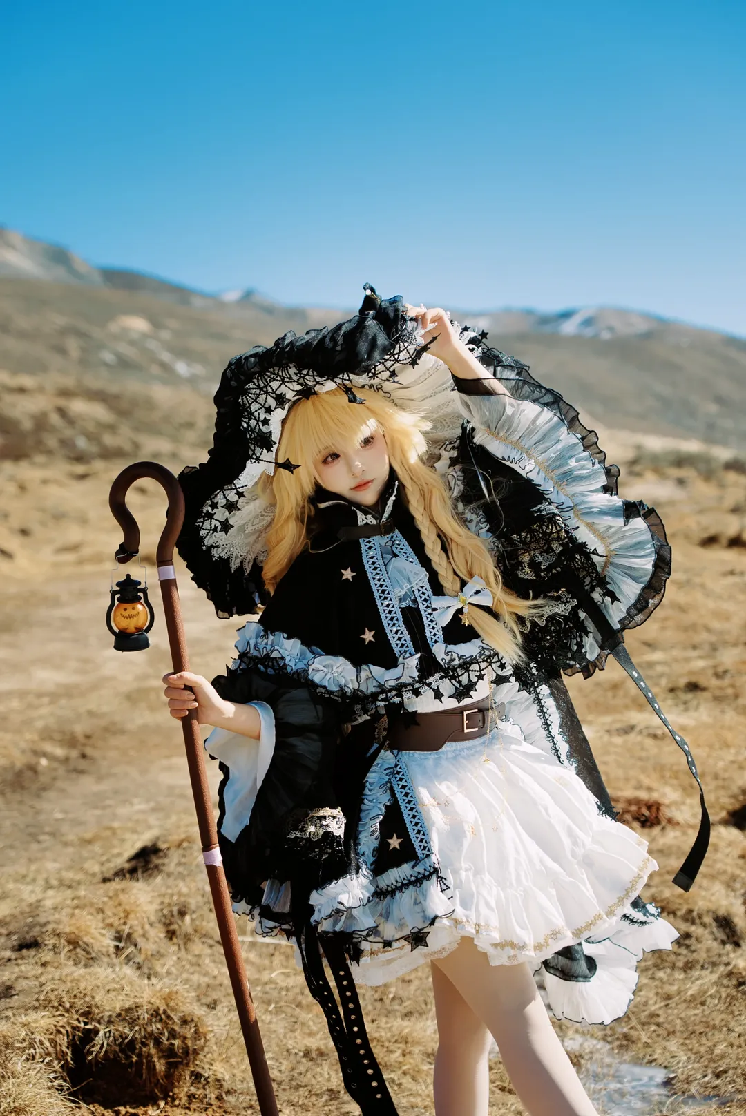 【雾雨魔理沙cos】雪原里的魔法旅行记