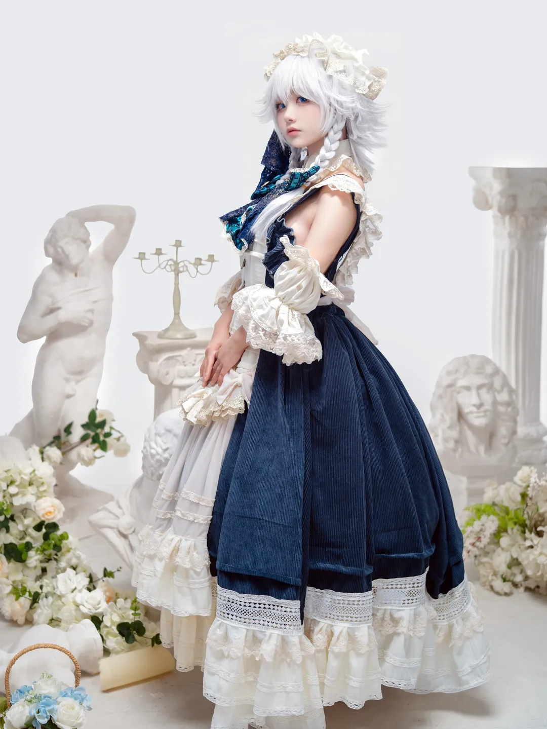 【十六夜咲夜cos】优雅幻像，定格于时停的白鸽 - 第 1 张