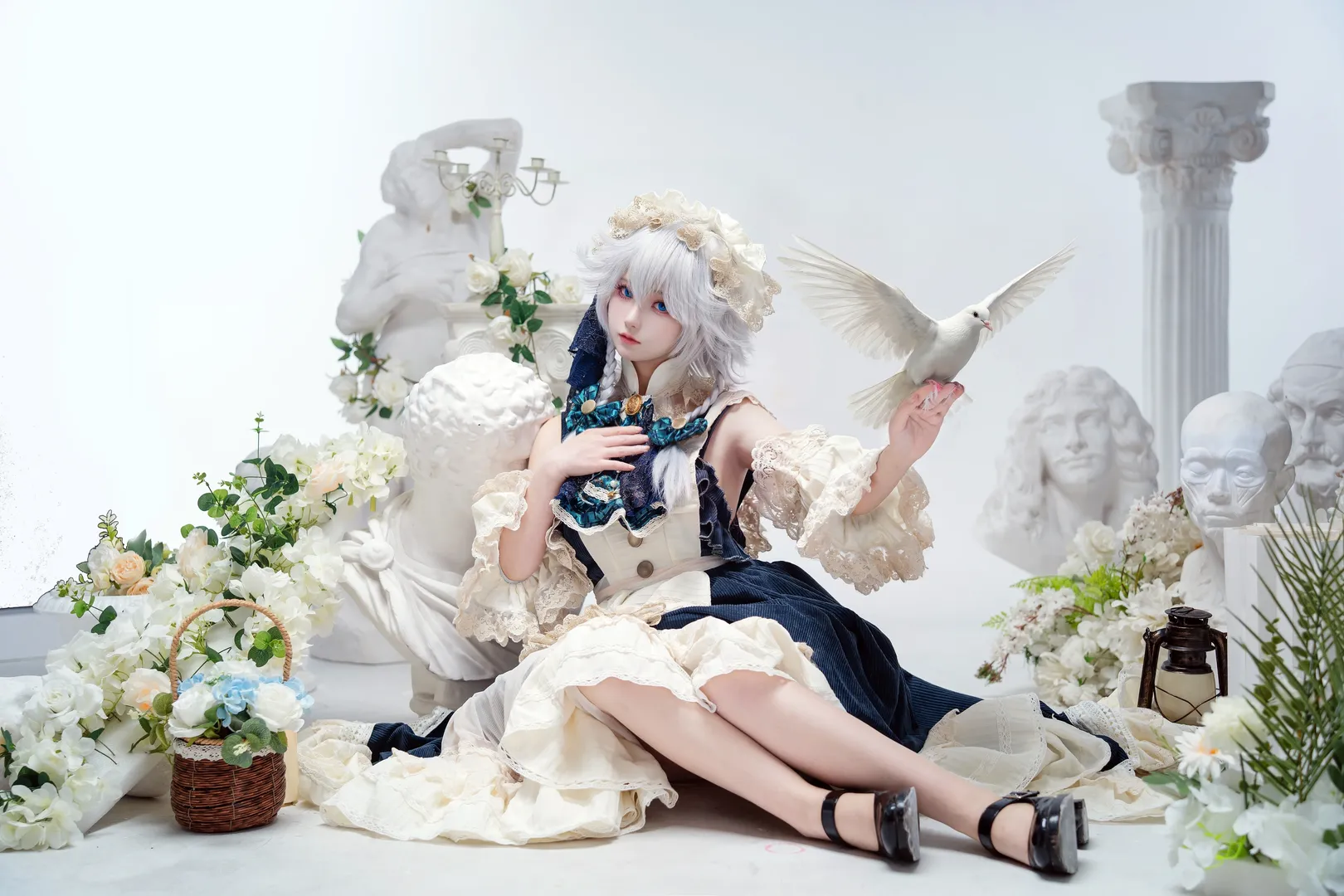 【十六夜咲夜cos】优雅幻像，定格于时停的白鸽 - 第 4 张