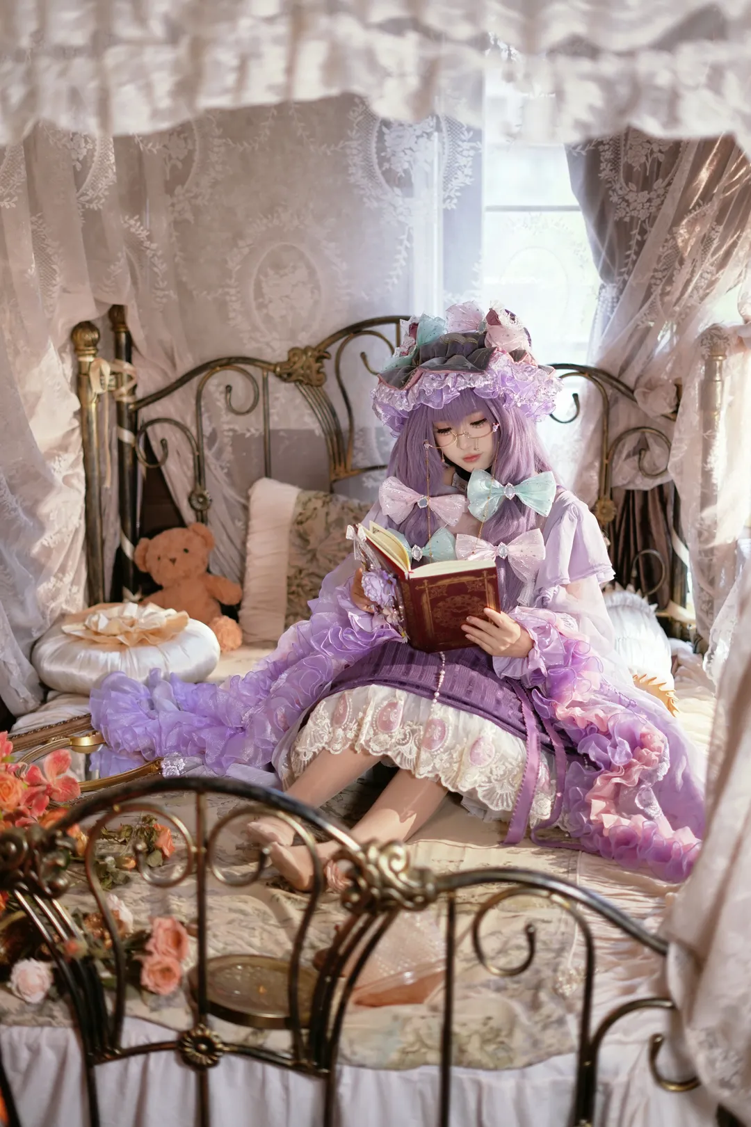 【帕秋莉·诺蕾姬cos】东方project的静谧阅读时光与紫韵洋装