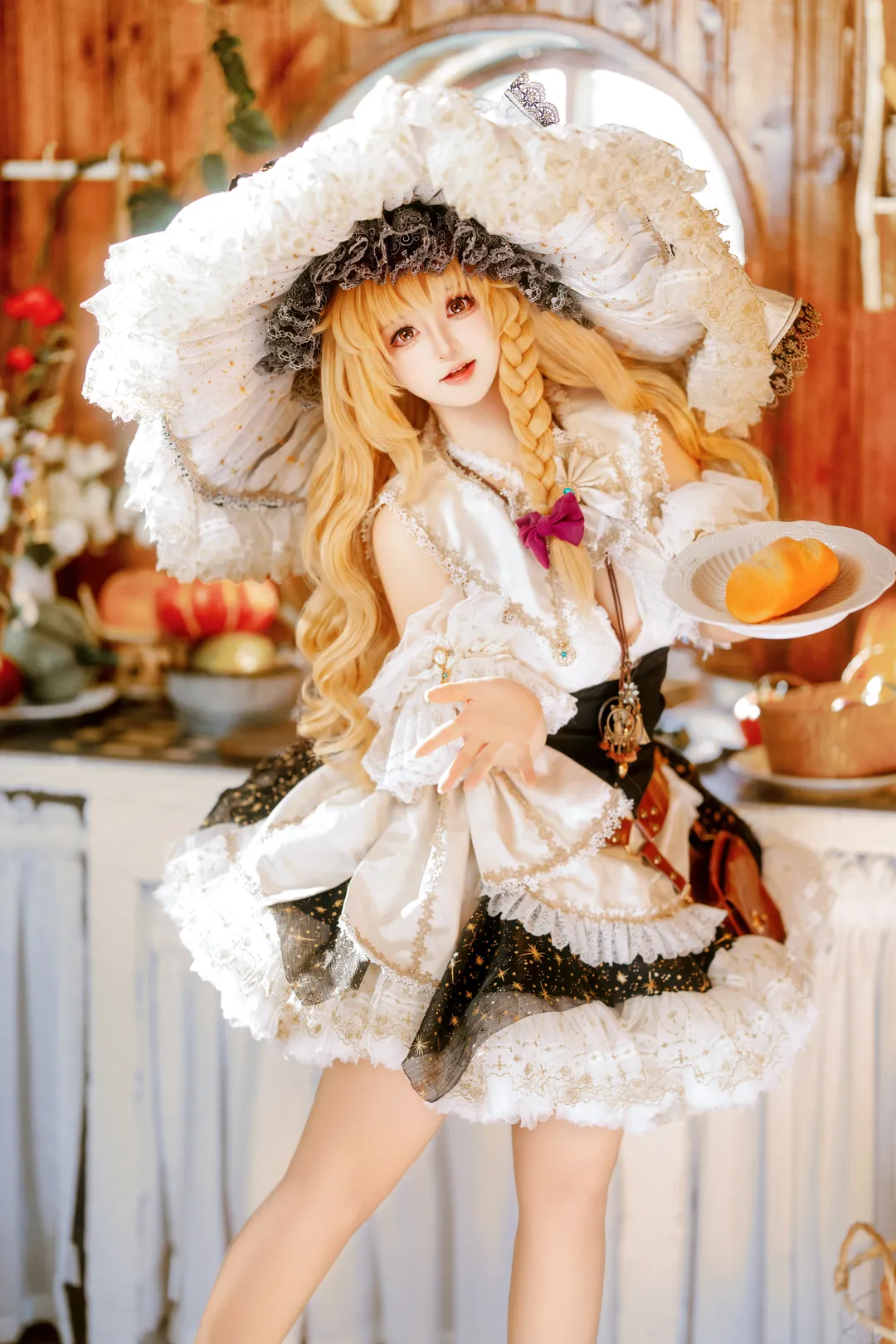 【魔理沙cos】东方project的魔法使，厨房里的田园小精灵 - 第 1 张