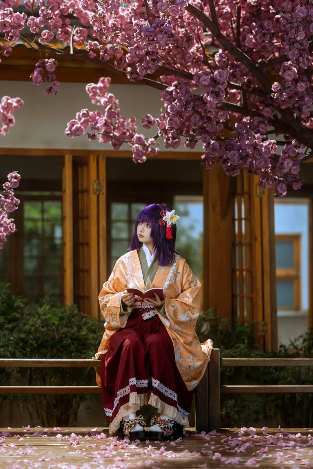 【稗田阿求cos】春日花下翻阅旧事，一段东方Project的静谧时光