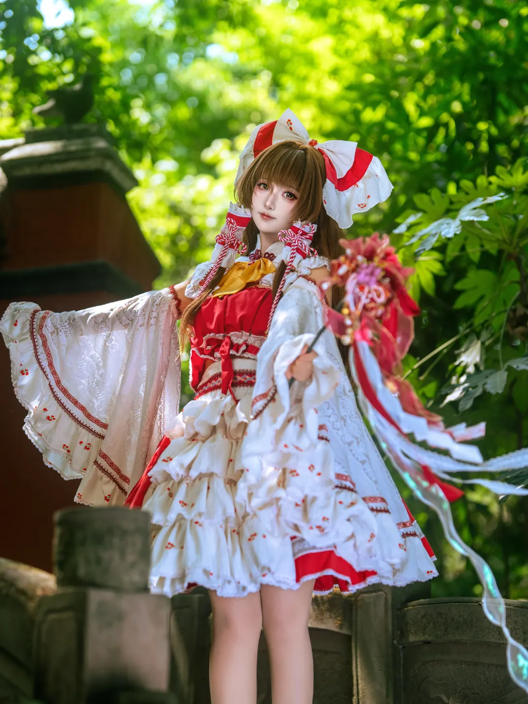 【博麗靈夢cos】東方project中的紅白巫女裝束展示 - 第 1 張