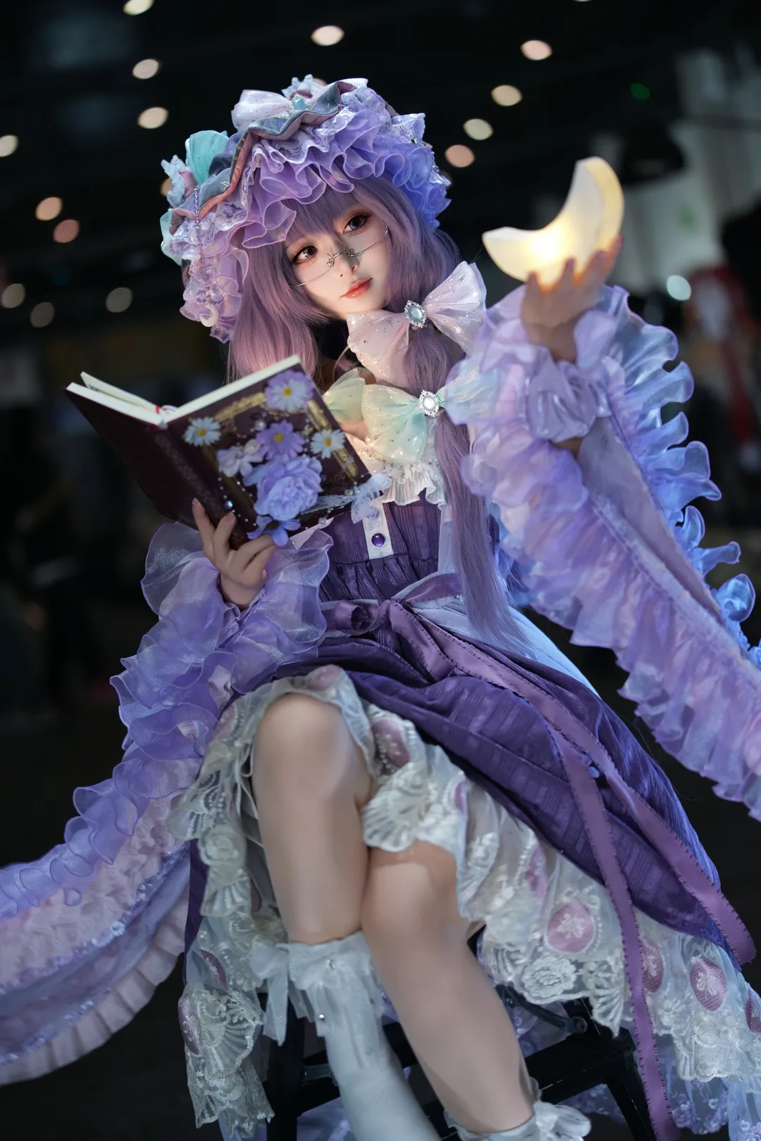 【帕秋莉cos】东方Project魔法图书馆的静谧月色 - 第 2 张