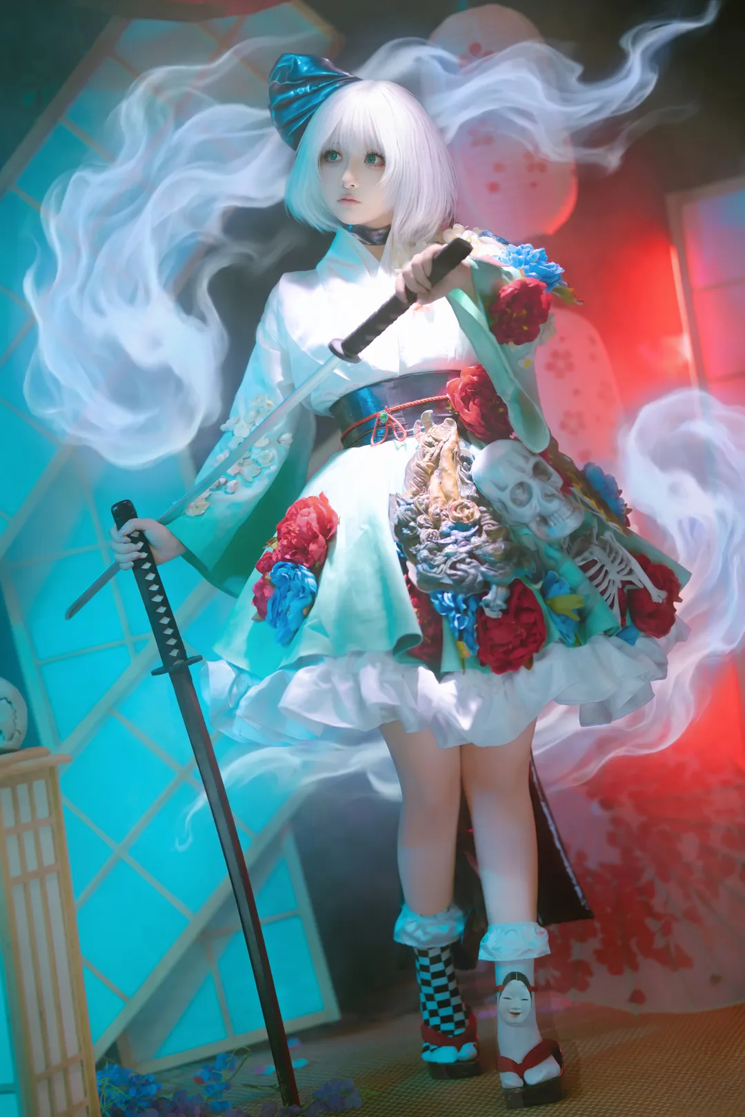 【魂魄妖梦cos】半人半灵，幽冥之中的庭师剑影 - 第 3 张