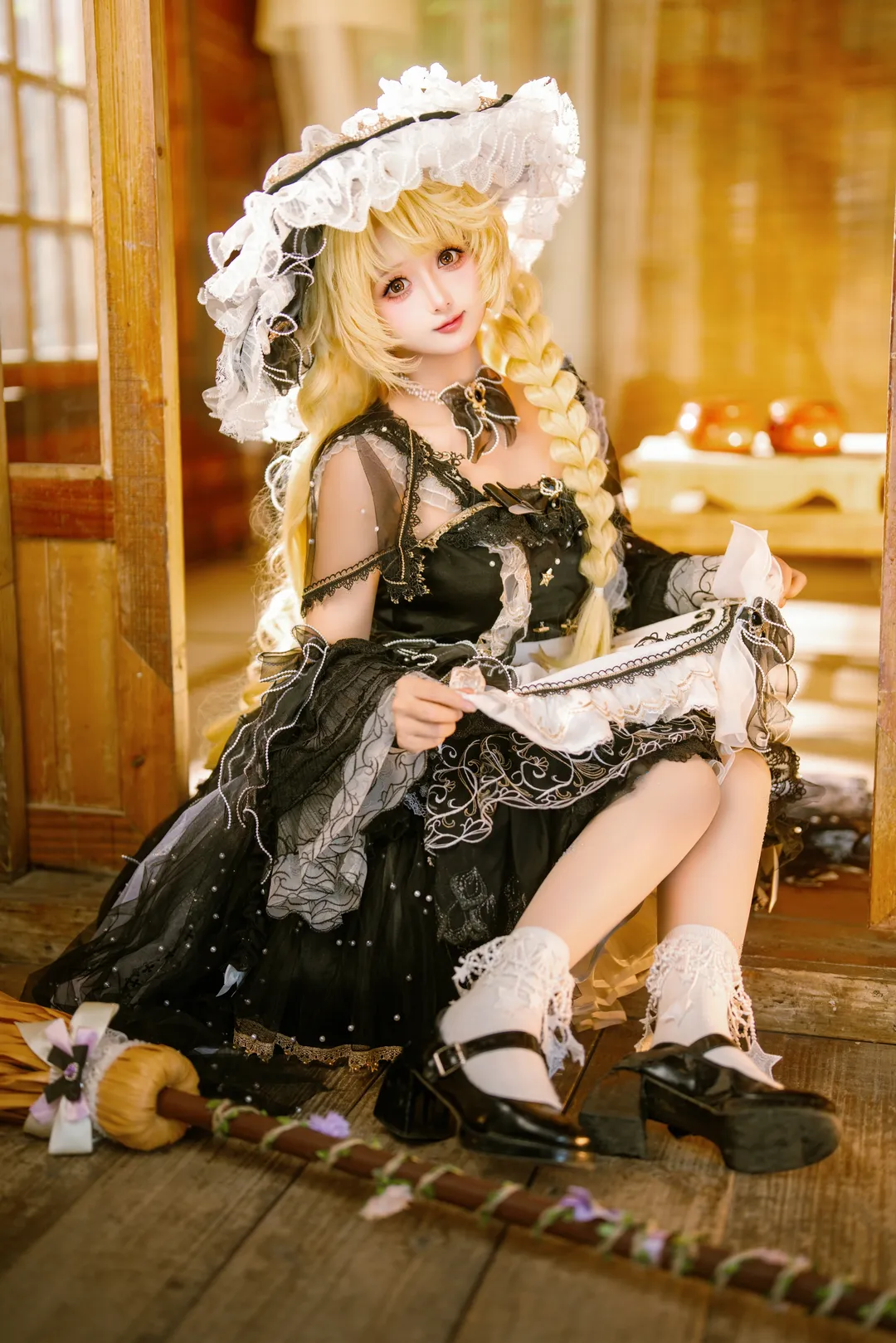 【雾雨魔理沙cos】东方project里的扫帚魔女正片分享 - 第 1 张