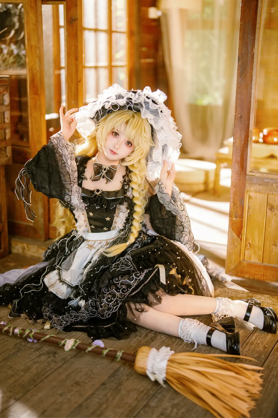 【雾雨魔理沙cos】东方project里的扫帚魔女正片分享