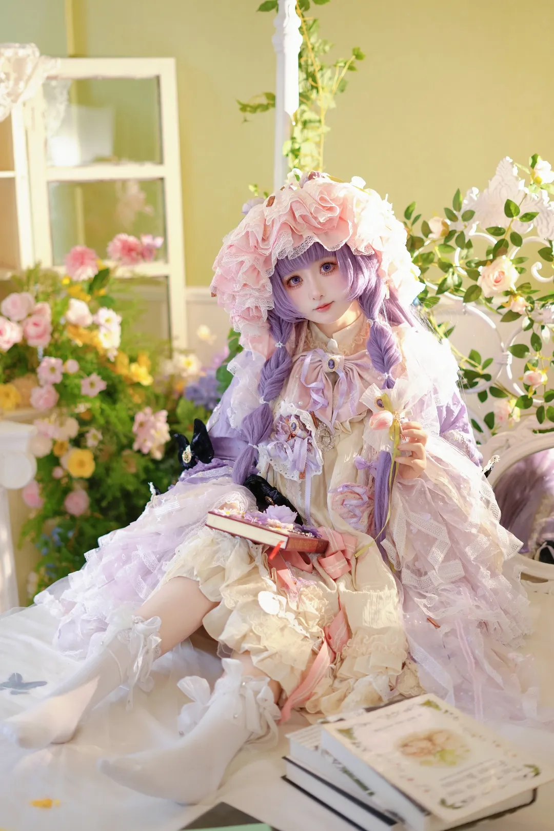 【帕秋莉cos】大图书馆里的静谧午后魔女 - 第 4 张