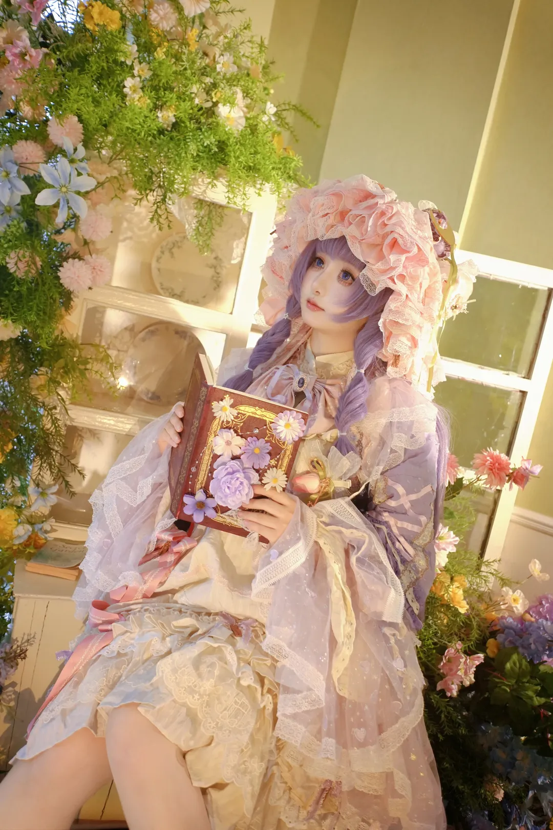 【帕秋莉cos】在光隙下重现东方project的魔法氛围 - 第 1 张