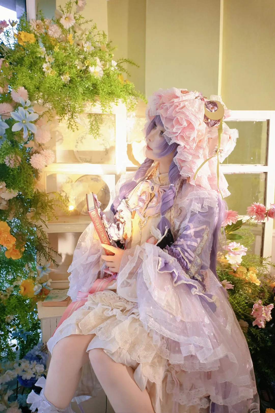 【帕秋莉cos】在光隙下重现东方project的魔法氛围 - 第 2 张