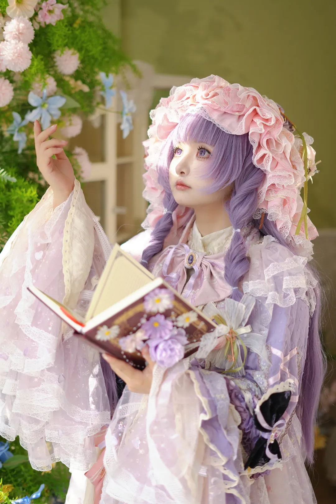 【帕秋莉cos】在光隙下重现东方project的魔法氛围 - 第 3 张