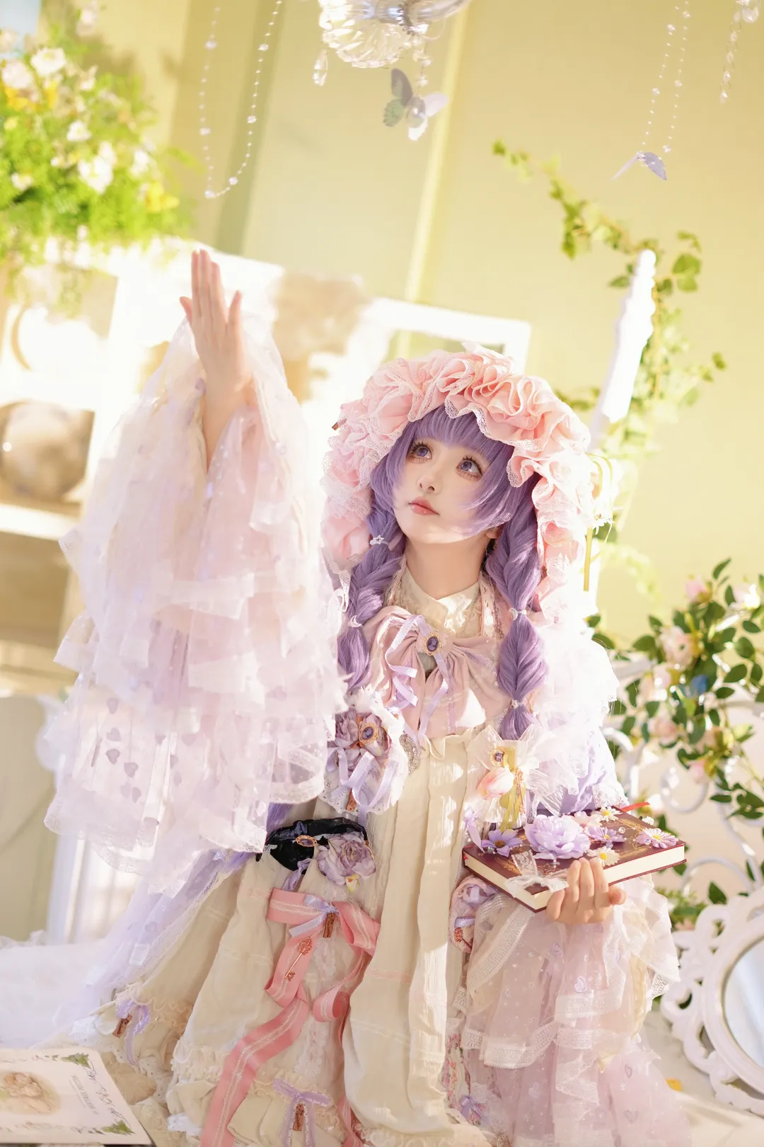 【帕秋莉cos】在光隙下重现东方project的魔法氛围 - 第 4 张