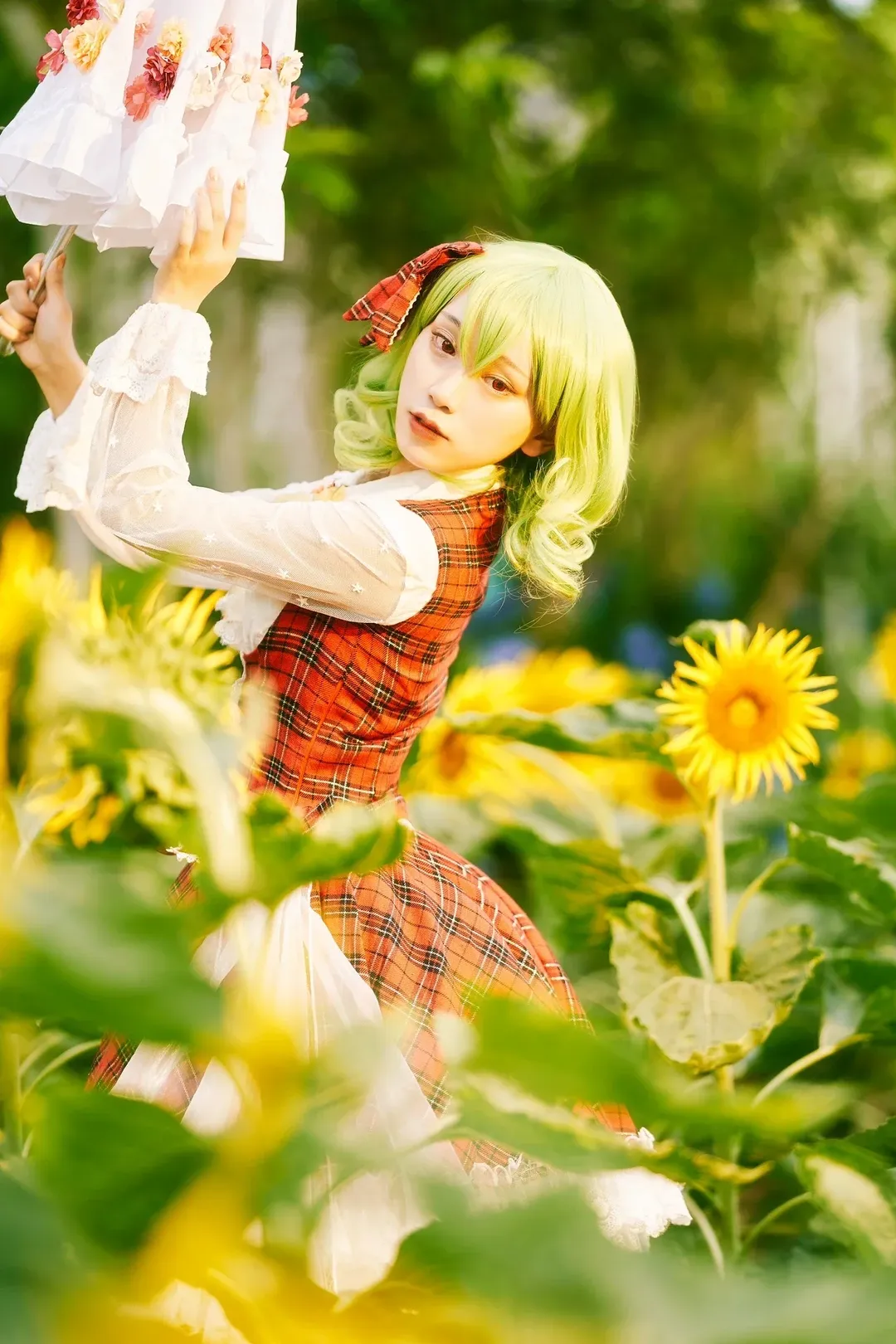 【风见幽香cos】东方project的夏日花之主人，漫步在向日葵花海 - 第 12 张