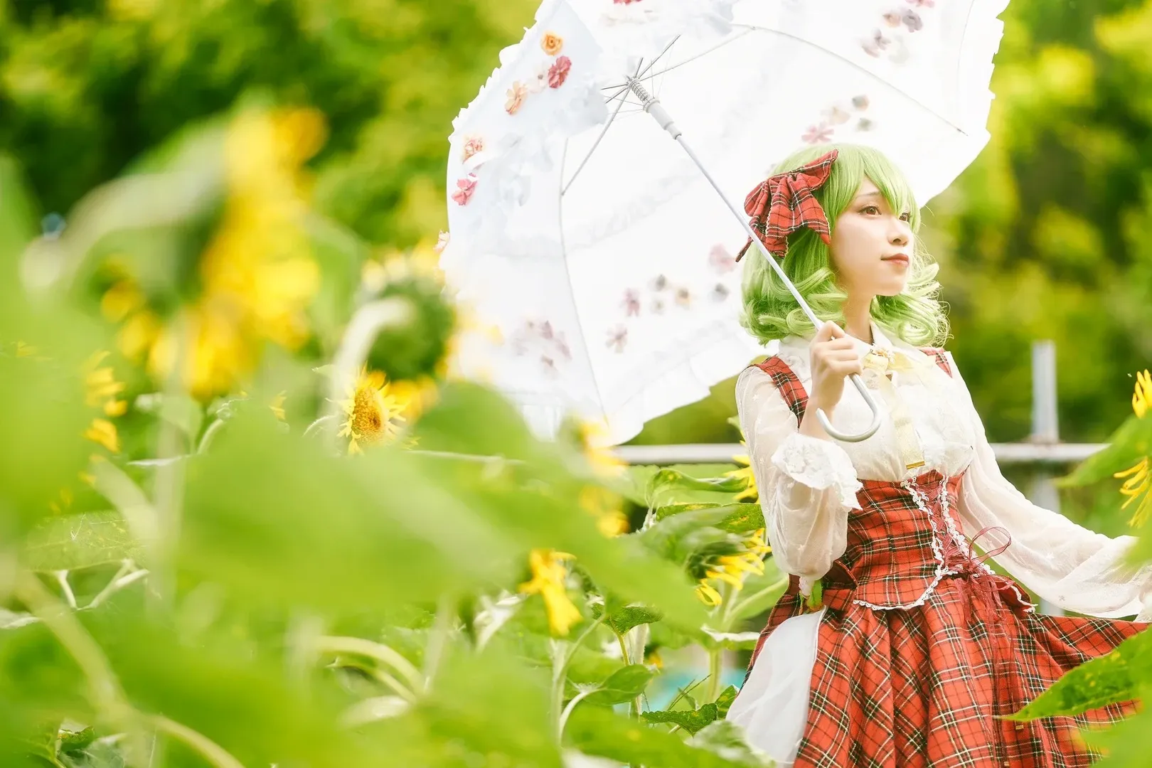 【风见幽香cos】东方project的夏日花之主人，漫步在向日葵花海 - 第 2 张