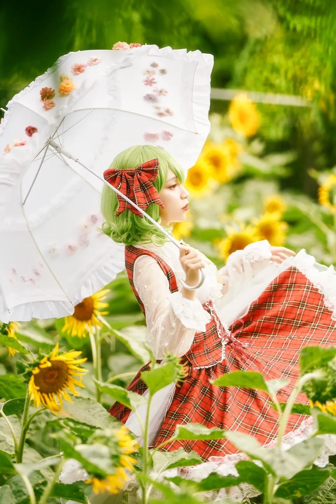 【风见幽香cos】东方project的夏日花之主人，漫步在向日葵花海 - 第 3 张